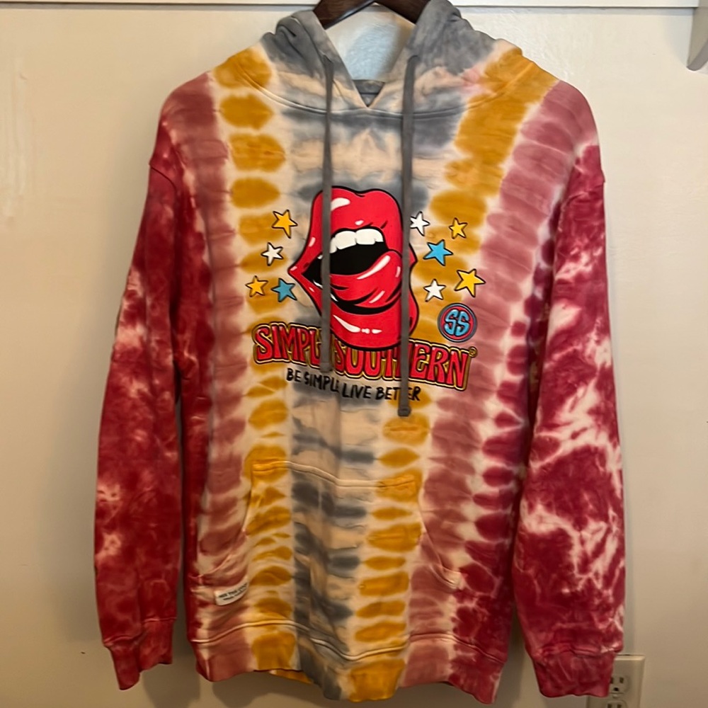 Simply Southern tie dye hoodie sz S